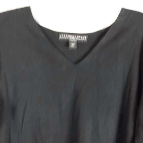 Josephine Chaus Stretch 3/4 Shirt Pullover V Neck - Picture 4 of 6